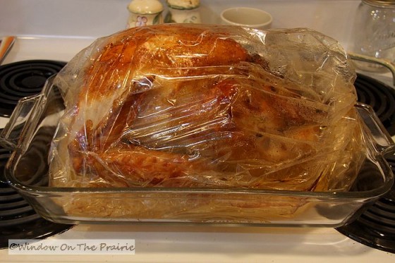 How to cook a turkey in a oven roasting bag Roast Turkey Stuffing And Homemade Gravy Window On The Prairie